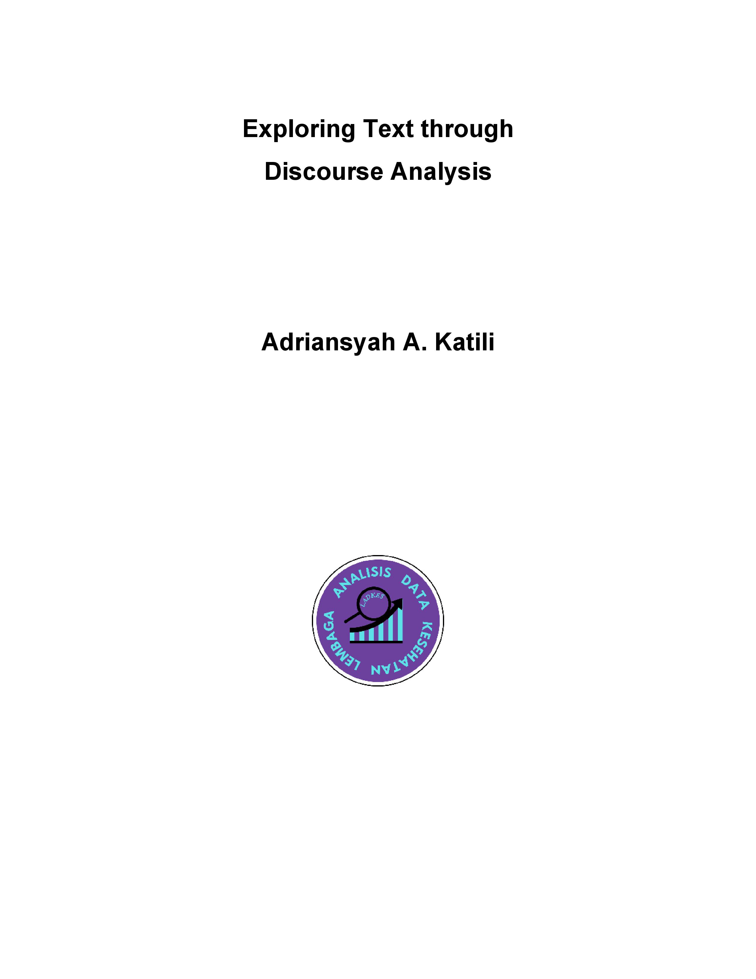 Cover Product Exploring Text through Discourse Analysis